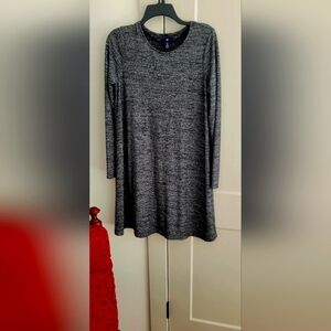 Gray Long Sleeve Dress